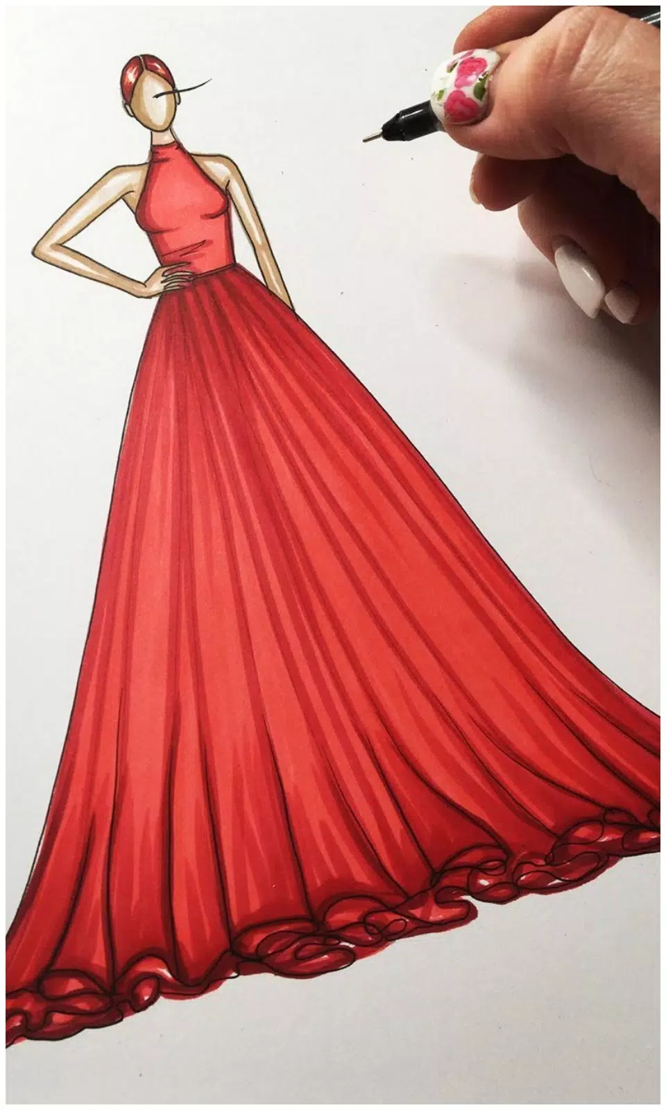 How to Draw a Ball Gown