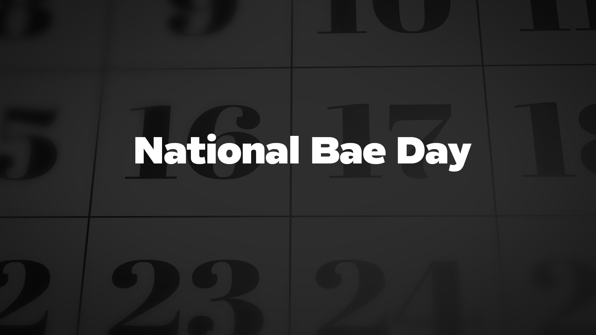 National Bae Day